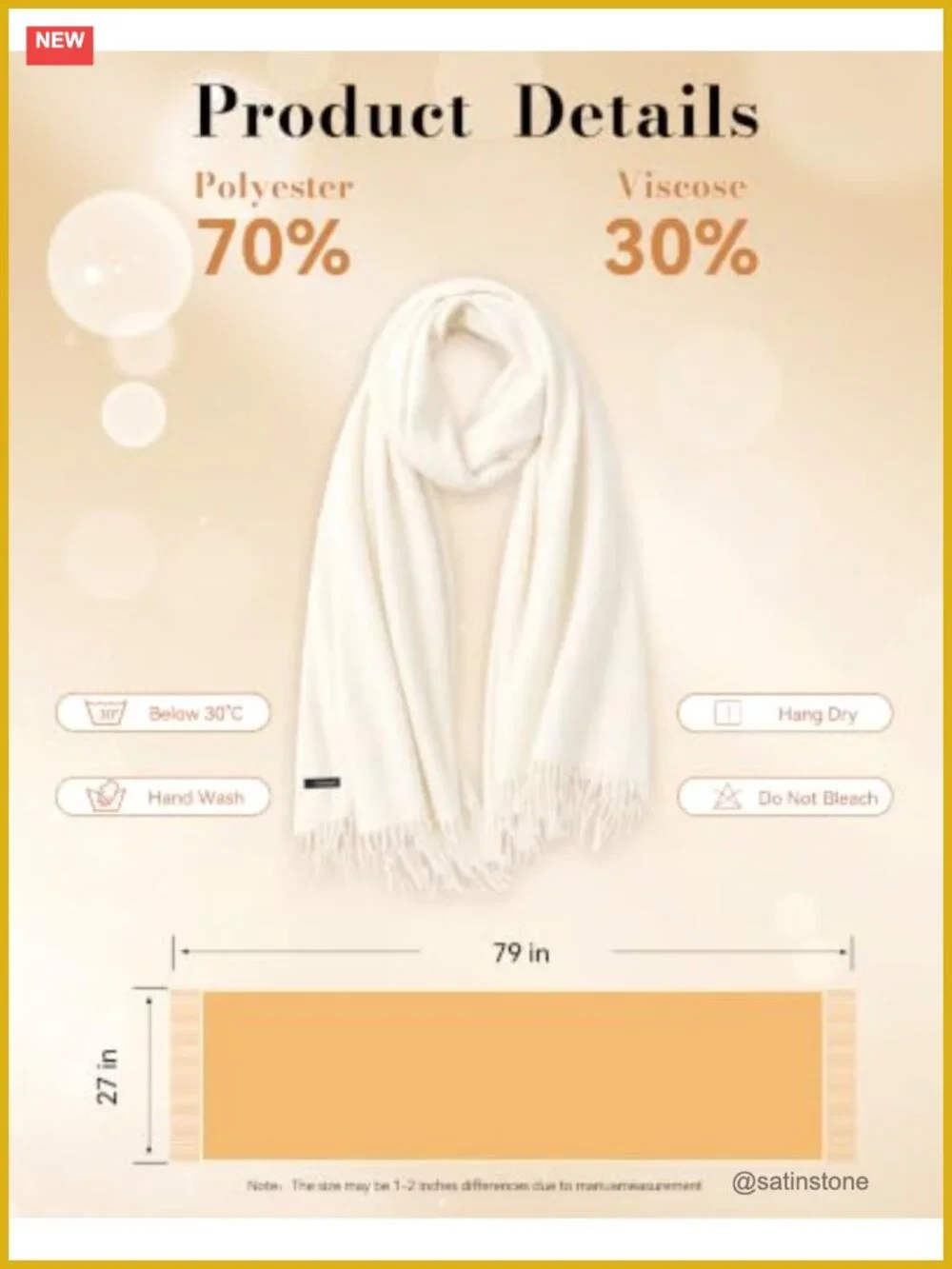 Pashmina Shawl Wrap Women Evening Dress Wedding Scarf